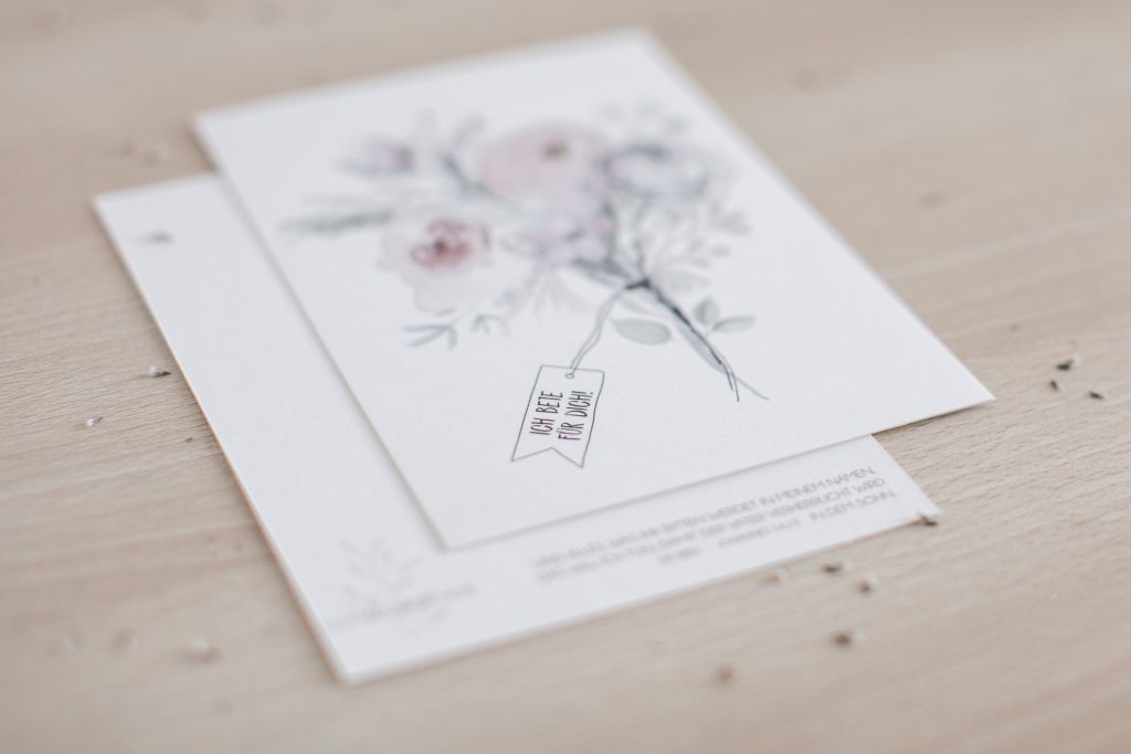 Ich bete für Dich Postkarte DIN A6 Photonasa Papeterie